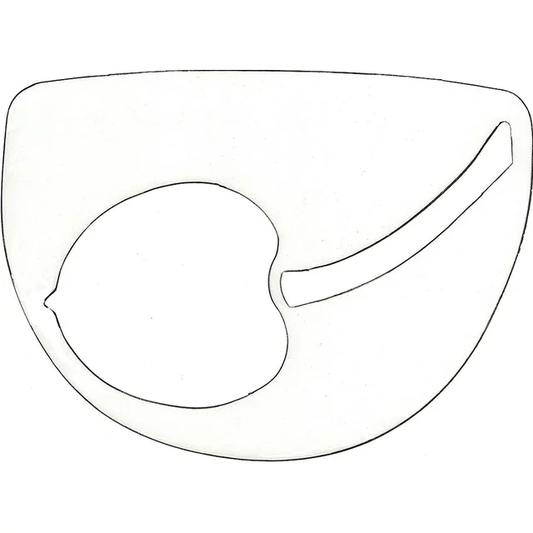 Heavy Duty Plastic Stencil for Tennis Racket String, Frosted - Kirschbaum USA