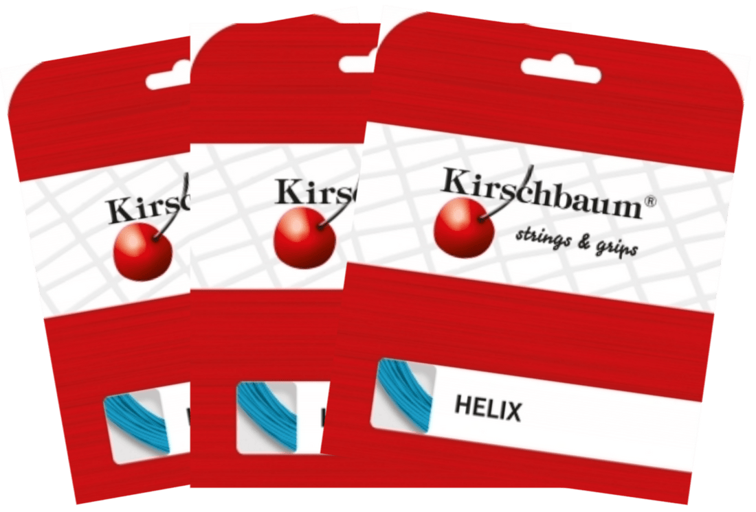 Helix Blue Kirschbaum Helix Blue Tennis String Bundle - 3 Sets Value Pack ...