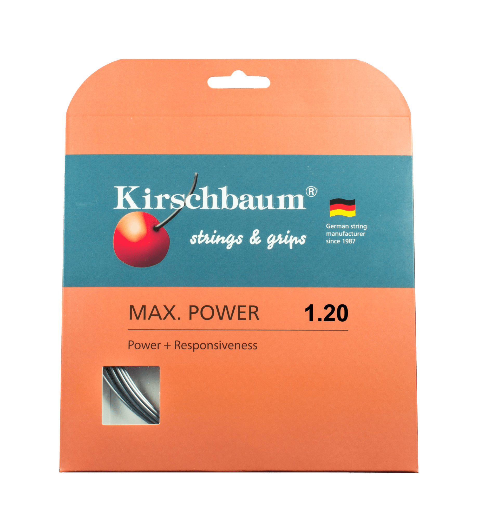 Kirschbaum Max Power - Set di Corde da 1,2 mm, Colore: Nero Kirschbaum Max Power - Set di Corde da 1,2 mm, Colore: Nero